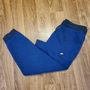Nike Sportswear Club Fleece Sweatpants Men Medium Blue Pants Joggers‎ 27"